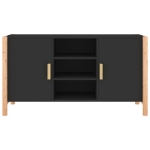 Credenza Nera 107x38x60 cm in Legno Multistrato