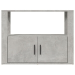 Credenza Grigio Cemento 80x30x60 cm in Legno Multistrato