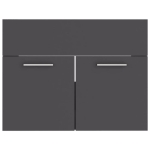 Mobile Sottolavabo Grigio 60x38,5x46 cm in Truciolato