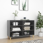 Credenza Grigio Lucido 103,5x35x70 cm in Truciolato