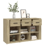 Credenza Rovere Sonoma 100x30x59,5 cm in Legno Multistrato