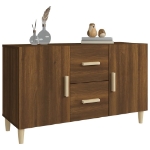 Credenza Rovere Marrone 100x36x60 cm in Legno Multistrato