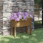 Fioriere da Giardino 2 pz Miele 70x31x70 cm in Legno di Pino