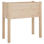 Fioriera da Giardino 70x31x70 cm Legno Massello di Pino