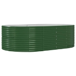 Fioriera Giardino Verde 212x140x68 Acciaio Verniciato a Polvere