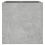 Fioriera Grigio Cemento 40x40x40 cm in Legno Multistrato