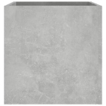 Fioriera Grigio Cemento 40x40x40 cm in Legno Multistrato