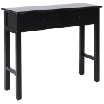 Tavolo Consolle Nero 90x30x77 cm in Legno