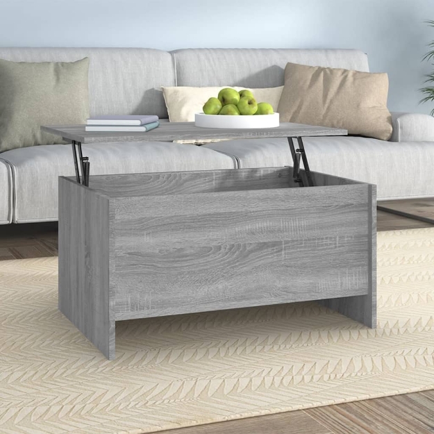 Tavolino Salotto Grigio Sonoma 80x55,5x41,5cm Legno Multistrato