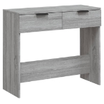 Tavolino Consolle Grigio Sonoma 90x36x75 cm Legno Multistrato