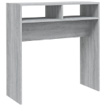 Tavolino Consolle Grigio Sonoma 78x30x80 cm Legno Multistrato