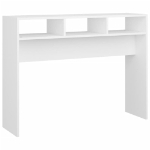 Tavolo Consolle Bianco 105x30x80 cm in Truciolato