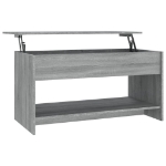 Tavolino Salotto Grigio Sonoma 102x50x52,5 cm Legno Multistrato