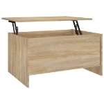 Tavolino Salotto Rovere Sonoma 80x55,5x41,5cm Legno Multistrato