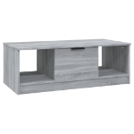 Tavolino da Salotto Grigio Sonoma 102x50x36cm Legno Multistrato