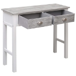 Tavolo Consolle Grigio 90x30x77 cm in Legno