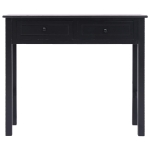 Tavolo Consolle Nero 90x30x77 cm in Legno