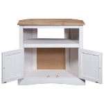 Tavolo Console in Pino Messicano Corona Bianco 80x43x78 cm