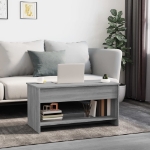 Tavolino Salotto Grigio Sonoma 102x50x52,5 cm Legno Multistrato