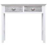 Tavolo Consolle Grigio 90x30x77 cm in Legno