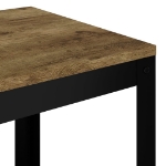 Tavolino Marrone Scuro e Nero 40x40x45 cm MDF e Ferro