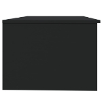 Tavolino da Salotto Nero 102x50x36 cm in Legno Multistrato