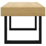 Tavolino Salotto Marrone Chiaro e Nero 90x45x40 cm MDF e Ferro