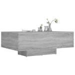 Tavolino da Salotto Grigio Sonoma 85x55x31 cm Legno Multistrato