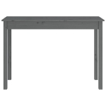 Tavolo Consolle Grigio 110x40x75 cm in Legno Massello di Pino