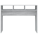 Tavolino Consolle Grigio Sonoma 105x30x80 cm Legno Multistrato