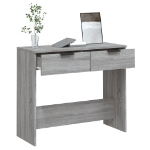 Tavolino Consolle Grigio Sonoma 90x36x75 cm Legno Multistrato