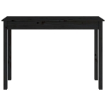 Tavolo Consolle Nero 110x40x75 cm in Legno Massello di Pino