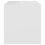 Tavolino Bianco 59x36x38 cm in Truciolato