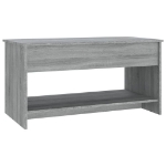 Tavolino Salotto Grigio Sonoma 102x50x52,5 cm Legno Multistrato