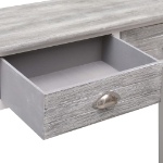 Tavolo Consolle Grigio 90x30x77 cm in Legno