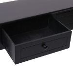 Tavolo Consolle Nero 90x30x77 cm in Legno