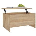 Tavolino Salotto Rovere Sonoma 80x55,5x41,5cm Legno Multistrato