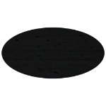 Tavolino da Salotto Nero 110x55x45 cm Legno Massello di Pino