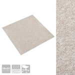 Quadrotte di Moquette 20 pz 5 m² 50x50 cm Beige Chiaro