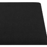 Pannelli Murali 12 pz Nere 90x15 cm Tessuto 1,62 m²