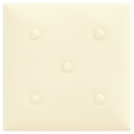 Pannelli Murali 12 pz Crema 30x30 cm Similpelle 1,08 m²