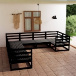 Set Divani da Giardino 8 pz in Legno Massello di Pino