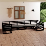 Set Divani da Giardino 7 pz in Legno Massello di Pino