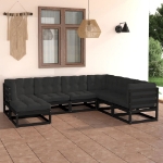 Set Divani da Giardino 7 pz con Cuscini Legno Massello di Pino