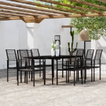 Set Mobili da Pranzo da Giardino 9 pz