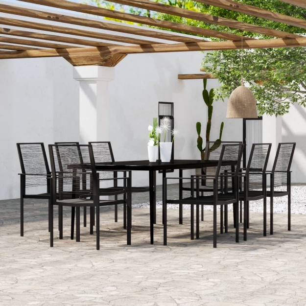 Set Mobili da Pranzo da Giardino 9 pz