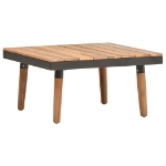 Set Divani da Giardino 4pz con Cuscini in Legno Massello Acacia