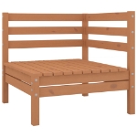 Set Salotto da Giardino 12 pz in Legno Massello di Pino Miele