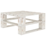 Set Salotto da Giardino 5 pz su Pallet in Legno Bianco