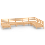 Set Salotto da Giardino 8 pz in Legno Massello di Pino